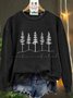Christmas Winter Wonderland forest Casual Sweatshirt