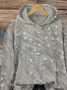 Women's Floral Abstract Print Casual Long Sleeve Hoodie