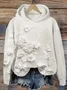 Women's Floral Print Casual Long Sleeve Hoodie