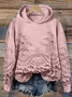 Women's Floral Print Casual Long Sleeve Hoodie