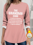 Women's Thickened Pullover Lettering Pattern Casual Comfort Long Sleeve Round Neck Regular Top