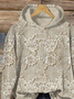 Women's Floral Print Casual Long Sleeve Hoodie