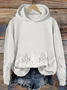 Women's Floral Print Casual Long Sleeve Hoodie