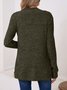 Basic Loose Autumn And Winter New Solid Color Cashmere Long-sleeved Bottoming Cardigan Knitted Cardigan