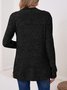 Basic Loose Autumn And Winter New Solid Color Cashmere Long-sleeved Bottoming Cardigan Knitted Cardigan