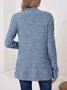 Basic Loose Autumn And Winter New Solid Color Cashmere Long-sleeved Bottoming Cardigan Knitted Cardigan