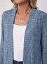Basic Loose Autumn And Winter New Solid Color Cashmere Long-sleeved Bottoming Cardigan Knitted Cardigan