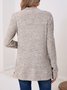Basic Loose Autumn And Winter New Solid Color Cashmere Long-sleeved Bottoming Cardigan Knitted Cardigan