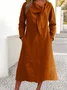 Plain Regular Fit Casual Dress With No