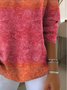 V Neck Cotton Casual Sweater
