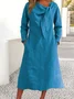 Plain Regular Fit Casual Dress With No