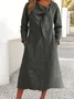 Plain Regular Fit Casual Dress With No