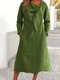 Plain Regular Fit Casual Dress With No