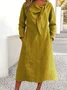 Plain Regular Fit Casual Dress With No