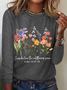 Wildflower Bible Verse Long sleeve Shirt