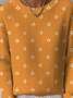 Women's Autumn Pattern Crewneck Sweater Casual Comfort Regular Pullover Sweatshirt