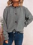 Striped Regular Fit Casual Cardigan