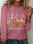 Wildflower Bible Verse Long sleeve Shirt