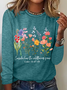 Wildflower Bible Verse Long sleeve Shirt