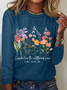 Wildflower Bible Verse Long sleeve Shirt