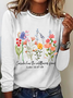 Wildflower Bible Verse Long sleeve Shirt