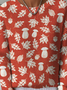 Women's Autumn Pattern Crewneck Sweater Casual Comfort Regular Pullover Sweatshirt