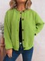 Striped Regular Fit Casual Cardigan