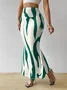 Women's Elegant Commuting Knitted Fishtail Skirt Slim Pleated Sexy Versatile Skirt