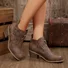 Pu Plain Autumn Boots