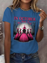 Text Letters Regular Fit Vintage Cotton T-Shirt