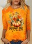 Crew Neck Regular Fit Plants Casual T-Shirt