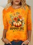Crew Neck Regular Fit Plants Casual T-Shirt