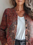 Regular Fit Vintage Ethnic Cardigan
