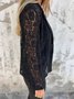 Loose Others Casual Fashionable And Casual Solid Color Lace Suit Blazer