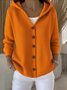 Plain Regular Fit Casual Cotton Cardigan