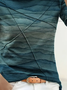 Women's Long Sleeve T-shirt Spring/Fall Deep Green Abstract Printing Jersey Crew Neck Daily Going Out Casual Top