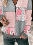 Casual Floral Printing Loose Sweatshirt