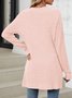 Cotton-Blend Loose Simple New Autumn And Winter Solid Color Casual Pocket Long-sleeved Warm Knitted Cardigan