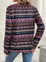 Women's Long Sleeve T-shirt Spring/Fall As Picture Abstract Printing Jersey Crew Neck Daily Going Out Casual Top