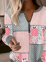 Casual Floral Printing Loose Sweatshirt