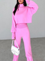 Women's Autumn And Winter High Collar Trousers Trousers Two-Piece Casual Fashion Suit