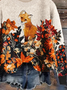 Regular Fit Crew Neck Casual Knitted Sweater