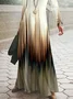 Regular Fit Casual Cotton Crew Neck Dress With No