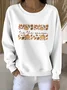Casual Cotton Crew Neck Sweatshirt