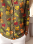 Knitted Crew Neck Loose Peasant Cardigan