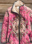 Vintage Stand Collar Padded Jacket