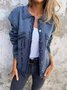 Shawl Collar Random Print Urban Printing Autumn And Winter Lapel Knitted Jacket With Mixed Color Metal Buttons Jacket