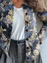 Women's Floral Print Casual Long Sleeve Cardigan