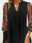 Floral Sexy Chiffon Regular Fit Dress With No