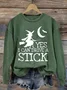 Regular Fit Halloween Casual Sweatshirt